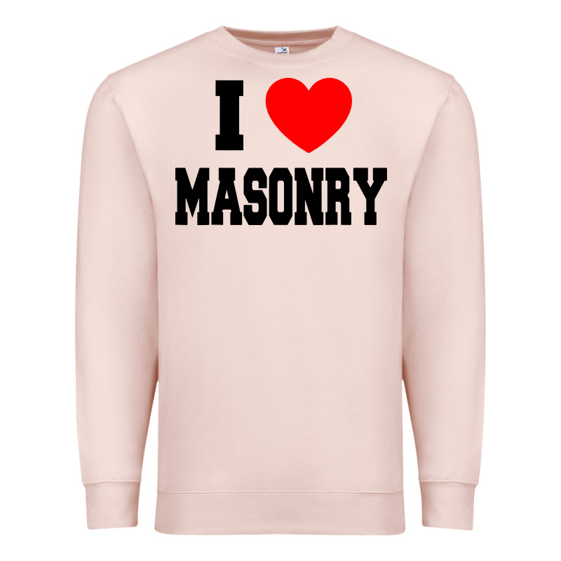 I Love Masonry Premium Sweatshirt by linhVisuals | Teevron