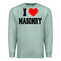 Seafoam i love masonry Premium Sweatshirt - linhVisuals
