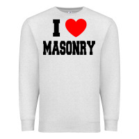 Oatmeal Heather i love masonry Premium Sweatshirt - linhVisuals
