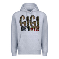 Heather Grey gigi of both Premium Hoodie - RacoonDesign