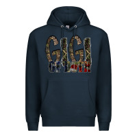 Navy gigi of both Premium Hoodie - RacoonDesign