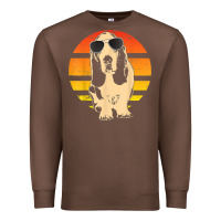 Chestnut retro basset hound t shirt men women kids gift t shirt Premium Sweatshirt - linhVisuals