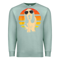 Seafoam retro basset hound t shirt men women kids gift t shirt Premium Sweatshirt - linhVisuals