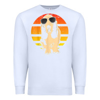 White retro basset hound t shirt men women kids gift t shirt Premium Sweatshirt - linhVisuals