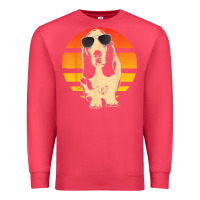 Cardinal retro basset hound t shirt men women kids gift t shirt Premium Sweatshirt - linhVisuals
