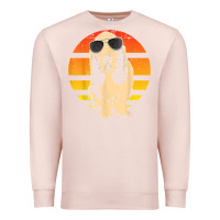 Pale Pink retro basset hound t shirt men women kids gift t shirt Premium Sweatshirt - linhVisuals