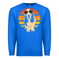 True Royal retro basset hound t shirt men women kids gift t shirt Premium Sweatshirt - linhVisuals