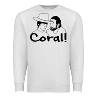 Oatmeal Heather the walking dead  coral Premium Sweatshirt - linhVisuals