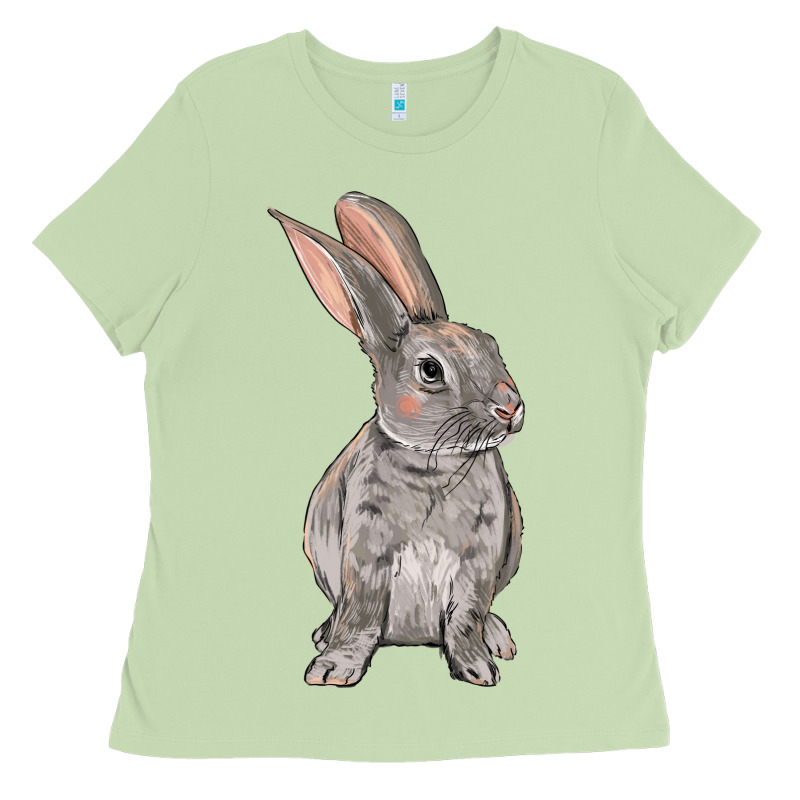 Easter Bunny Ladies Tee by OliviaCreatesArt | Teevron