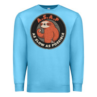 Ocean Blue as slow as possible Premium Sweatshirt - linhVisuals