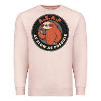 Pale Pink as slow as possible Premium Sweatshirt - linhVisuals