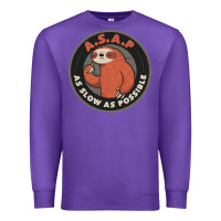 Purple as slow as possible Premium Sweatshirt - linhVisuals