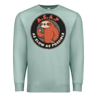 Seafoam as slow as possible Premium Sweatshirt - linhVisuals