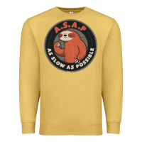 Antique Gold as slow as possible Premium Sweatshirt - linhVisuals