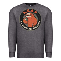 Charcoal Heather as slow as possible Premium Sweatshirt - linhVisuals