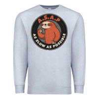 Heather Grey as slow as possible Premium Sweatshirt - linhVisuals