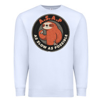 White as slow as possible Premium Sweatshirt - linhVisuals