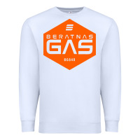 White beratnas gas Premium Sweatshirt - linhVisuals