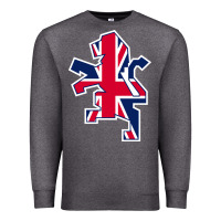 Charcoal Heather great britain national Premium Sweatshirt - linhVisuals