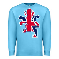 Ocean Blue great britain national Premium Sweatshirt - linhVisuals