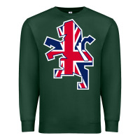 Sports Green great britain national Premium Sweatshirt - linhVisuals