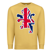 Antique Gold great britain national Premium Sweatshirt - linhVisuals