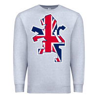 Heather Grey great britain national Premium Sweatshirt - linhVisuals