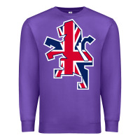 Purple great britain national Premium Sweatshirt - linhVisuals