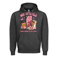 Charcoal Heather were girls of course we need three drinks at all t Zipper Hoodie - JahusDesignShop