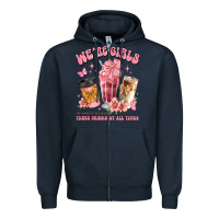 Navy were girls of course we need three drinks at all t Zipper Hoodie - JahusDesignShop