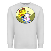 Dove Grey bloaty pizza hog Premium Sweatshirt - linhVisuals