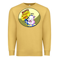 Antique Gold bloaty pizza hog Premium Sweatshirt - linhVisuals