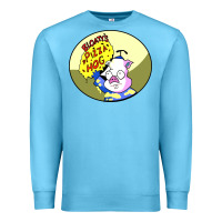 Ocean Blue bloaty pizza hog Premium Sweatshirt - linhVisuals