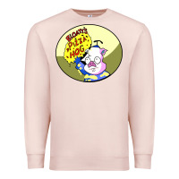Pale Pink bloaty pizza hog Premium Sweatshirt - linhVisuals