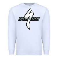 White Specialized Bikes Bicycle Premium Sweatshirt - linhVisuals