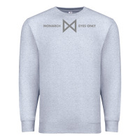 Heather Grey monarch eyes only Premium Sweatshirt - linhVisuals