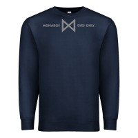 Navy monarch eyes only Premium Sweatshirt - linhVisuals