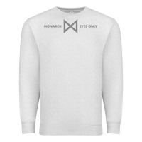 Oatmeal Heather monarch eyes only Premium Sweatshirt - linhVisuals