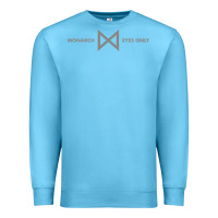 Ocean Blue monarch eyes only Premium Sweatshirt - linhVisuals