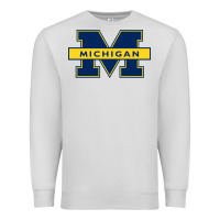 Dove Grey michigan Premium Sweatshirt - linhVisuals