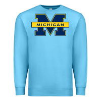 Ocean Blue michigan Premium Sweatshirt - linhVisuals