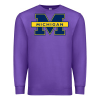 Purple michigan Premium Sweatshirt - linhVisuals