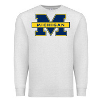 Oatmeal Heather michigan Premium Sweatshirt - linhVisuals