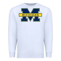 White michigan Premium Sweatshirt - linhVisuals