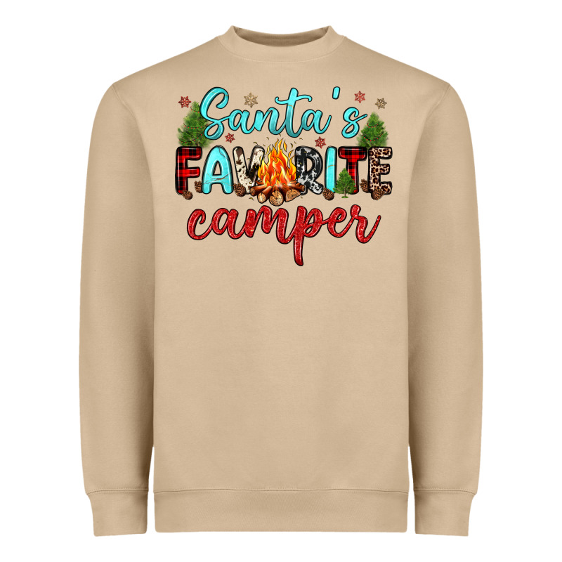 Santa S Favorite Camper Heavyweight Sweatshirt by JahusDesignShop | Teevron