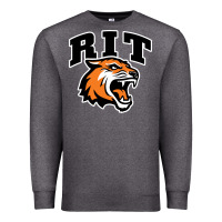Charcoal Heather tiger Premium Sweatshirt - linhVisuals