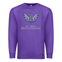 Purple suitable-st-battlehawks-worn Premium Sweatshirt - linhVisuals