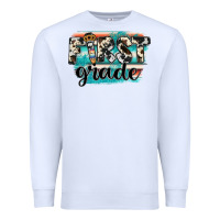 White first grade Premium Sweatshirt - JahusDesignShop