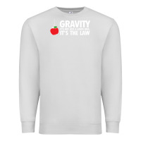 Dove Grey gravity, it's not just a good idea Premium Sweatshirt - linhVisuals