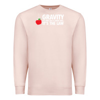 Pale Pink gravity, it's not just a good idea Premium Sweatshirt - linhVisuals